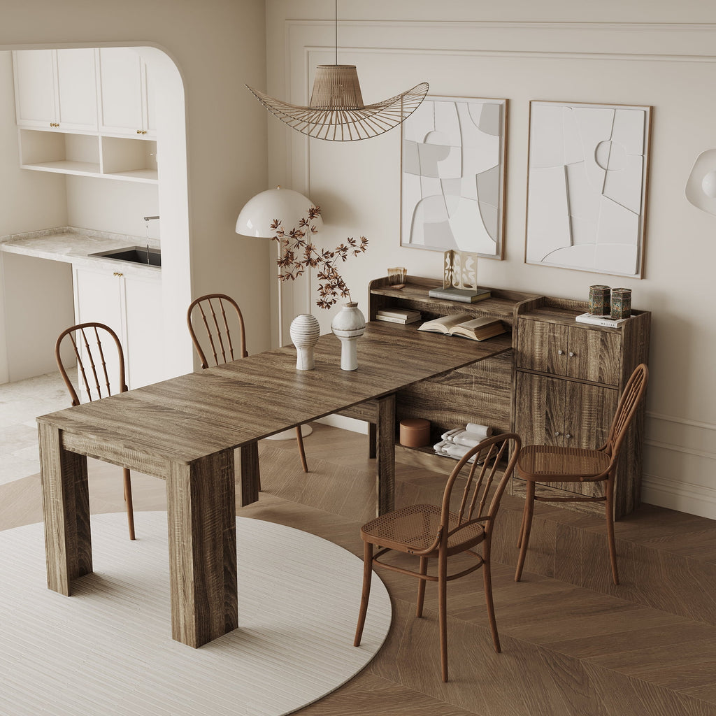 Extendable Dining Table with Storage I164