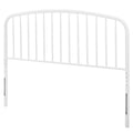 White Queen Size Metal Headboard K5084