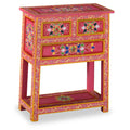 Pink Solid Wood Mango Sideboard with Drawers Z59565