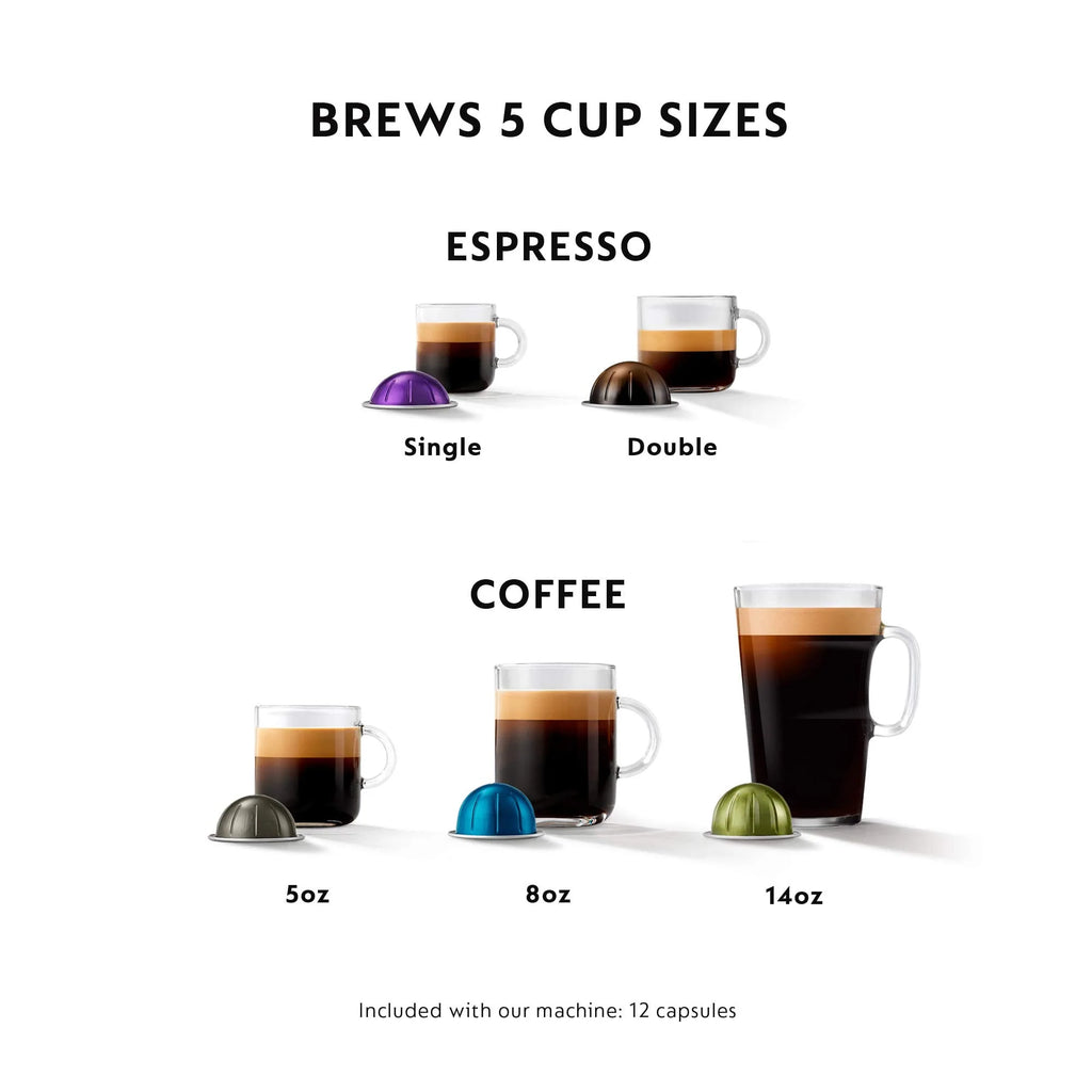 Ink Black Coffee and Espresso Machine with Milk Frother G33208