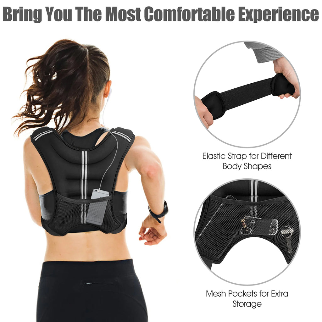 30LBS Adjustable Weighted Vest F76116
