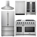 48 Propane Gas Range, Range Hood, Refrigerator, Dishwasher, Wine Cooler O87625