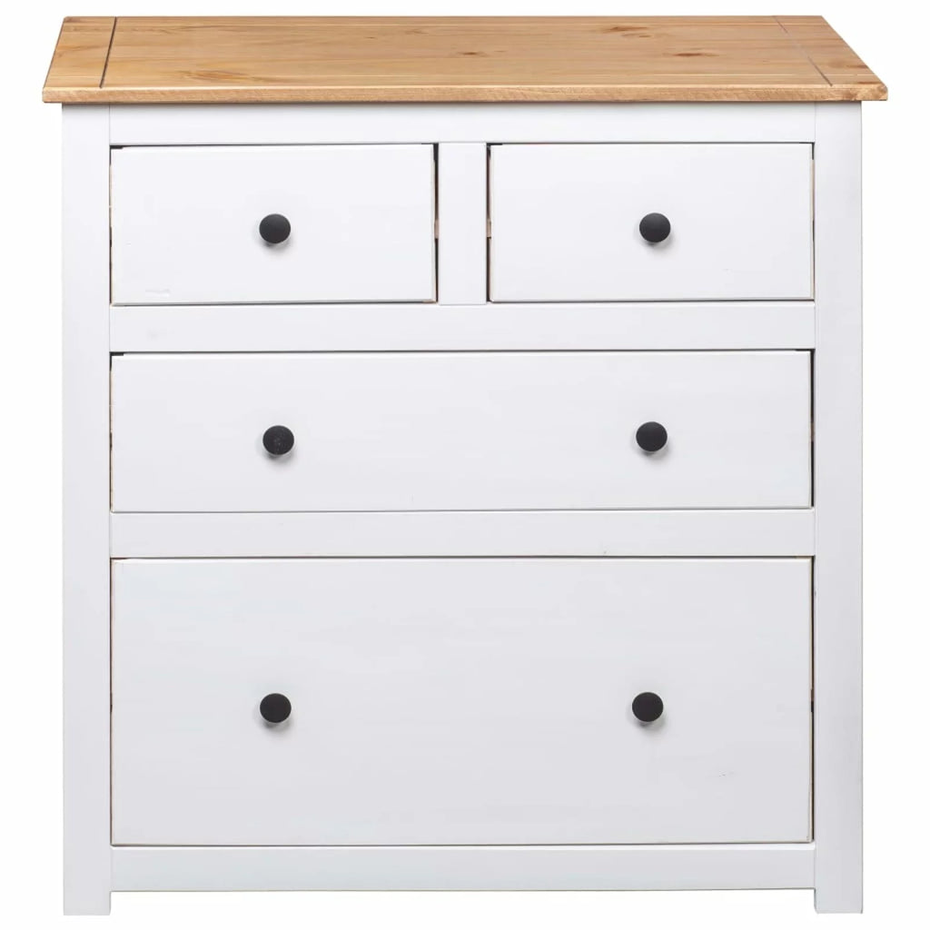 Pinewood Sideboard with 4 Storage Drawers A5988