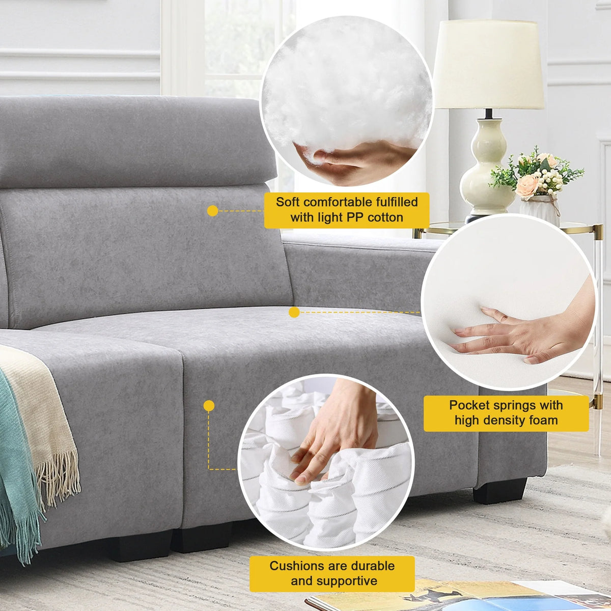 Velvet 2-Seater Sofa X602506