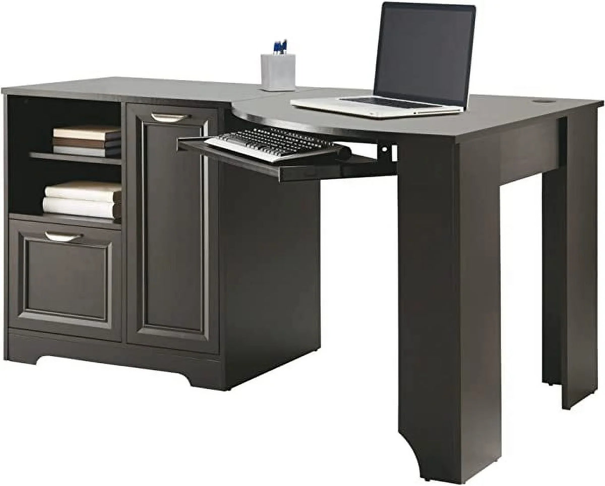 Certified Refurbished Espresso Corner Desk E223059