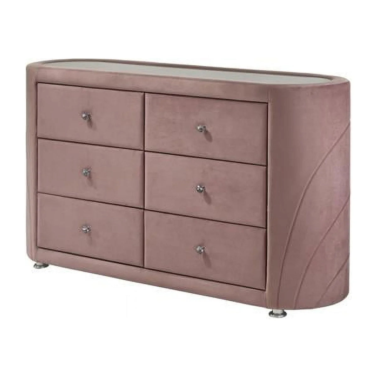 Pink Velvet Dresser Q783