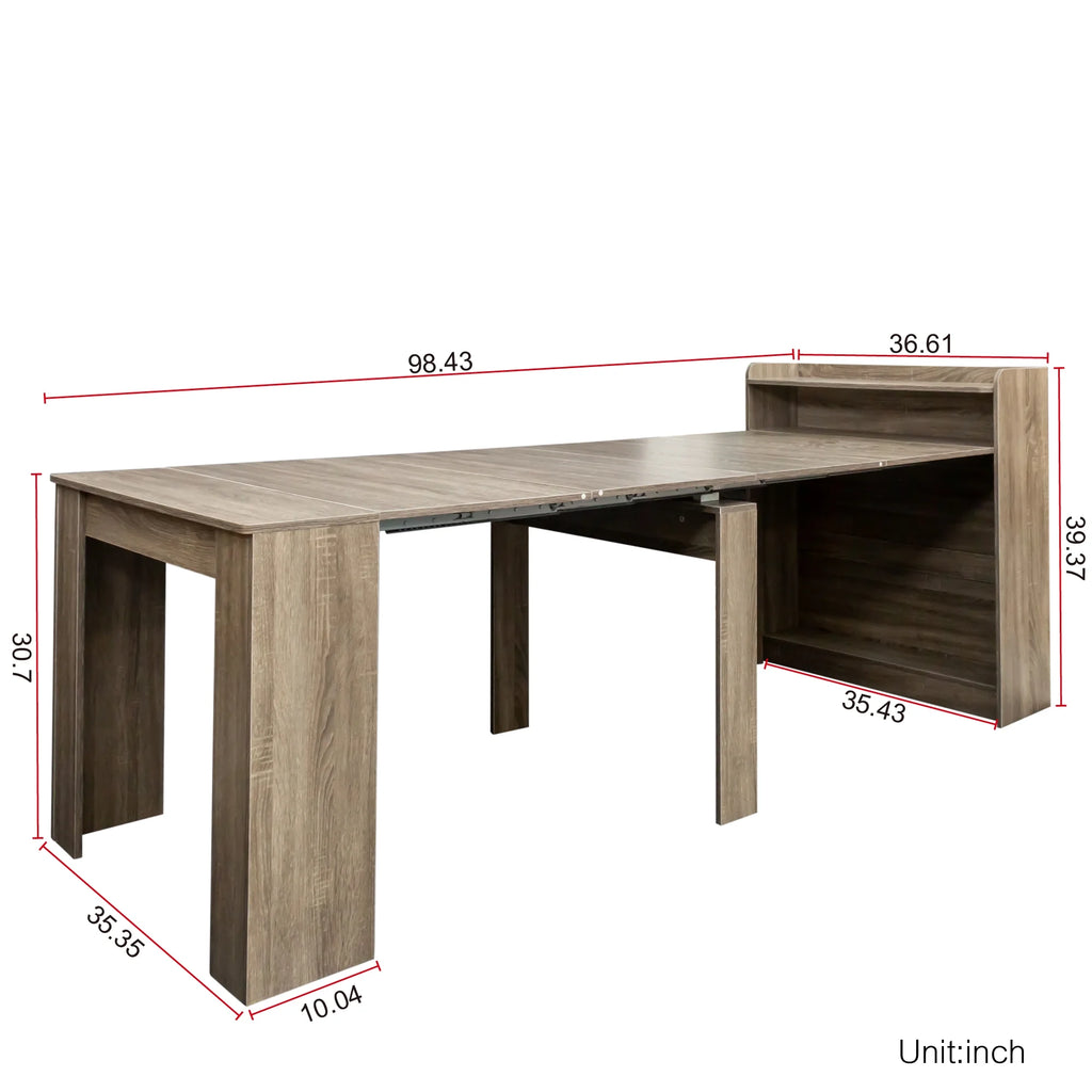Extendable Dining Table with Storage I164