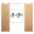 14Ft Stainless Steel Sliding Barn Door Hardware Kit G87621