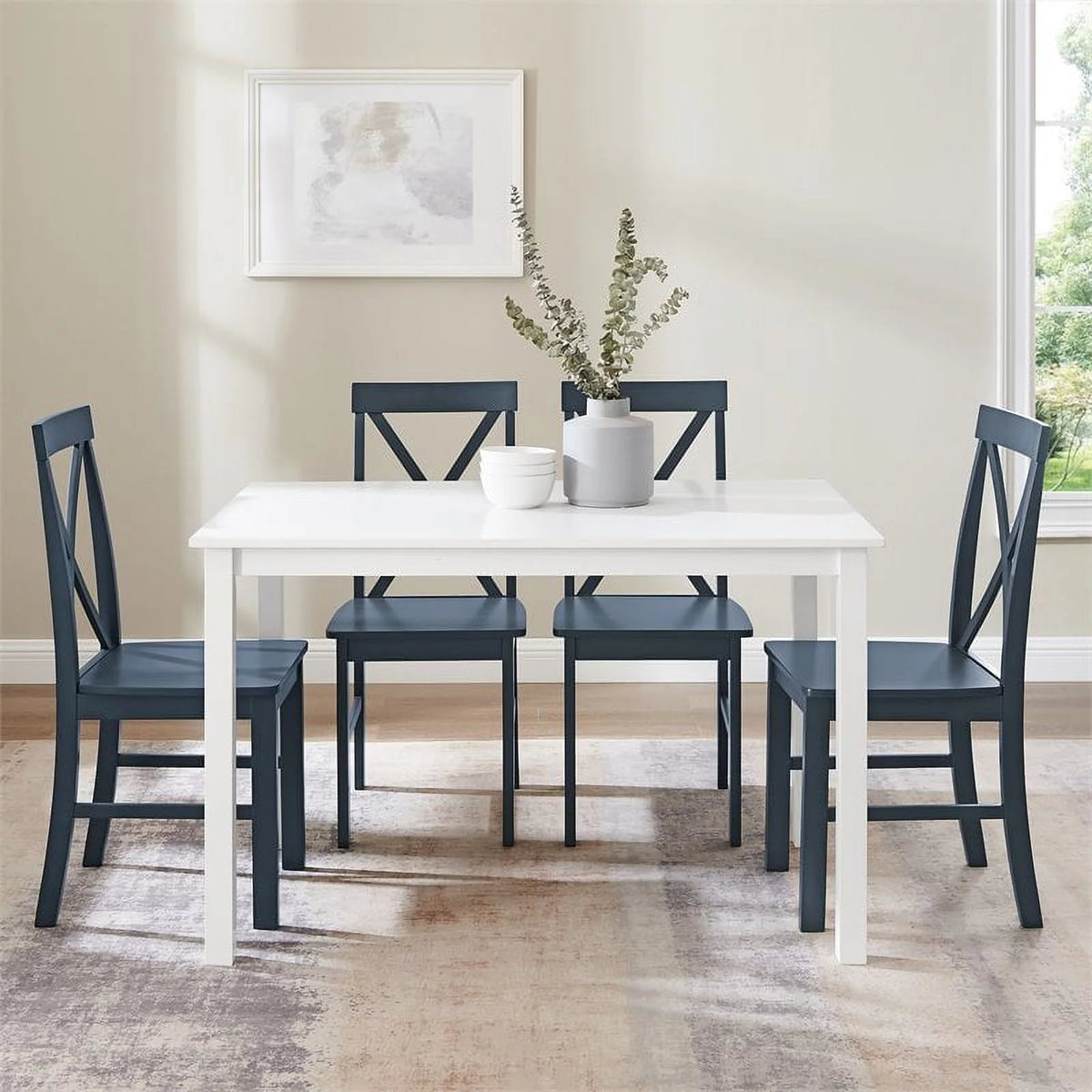 5-Piece Solid Wood Farmhouse Dining Set I81021