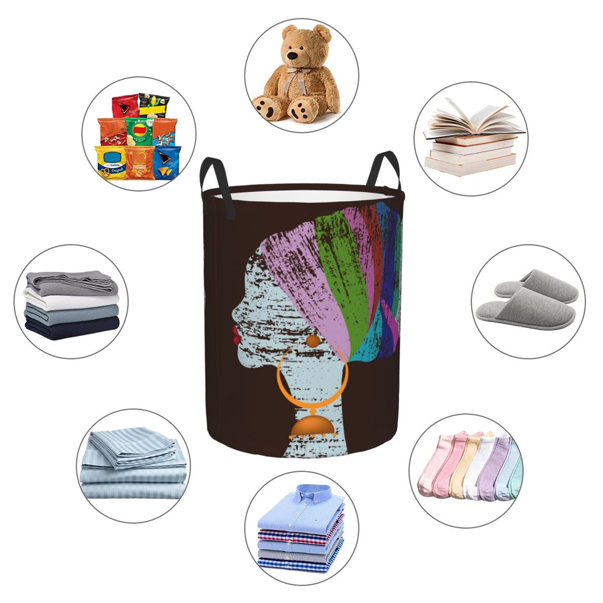 Waterproof Laundry Hamper with Handle Z459