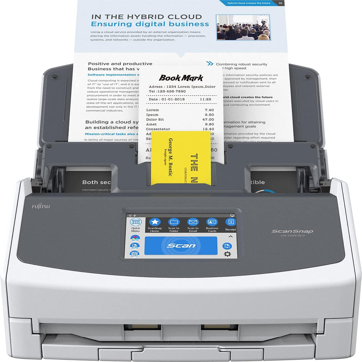 Black Document Scanner V8619