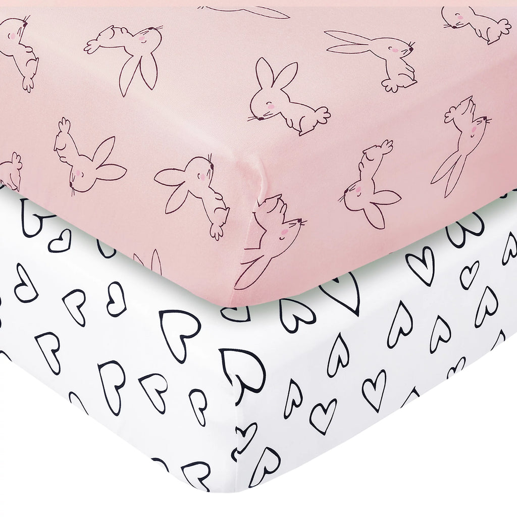 3 Pc Organic Cotton Crib Bedding Set L9610