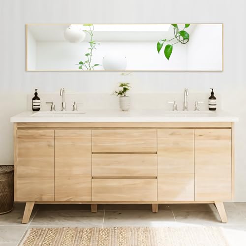 Arched Full Length Mirror with Stand Aluminum Frame Black 59"x16" P75071