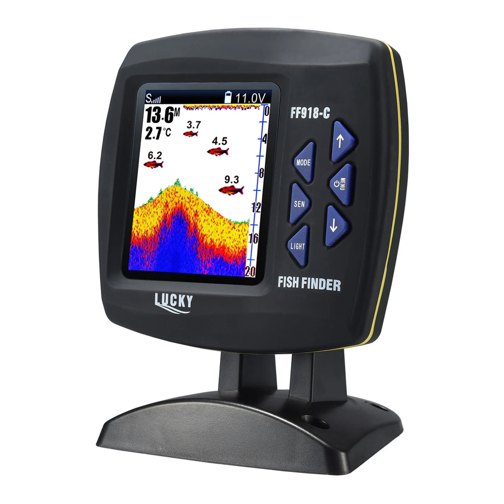 Color LCD Screen Fish Finder 590ft Water Depth H215449