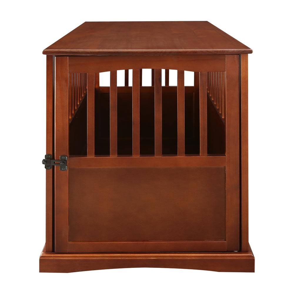 Walnut Pet Crate End Table T570