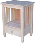 Unfinished Tall End Table V320827