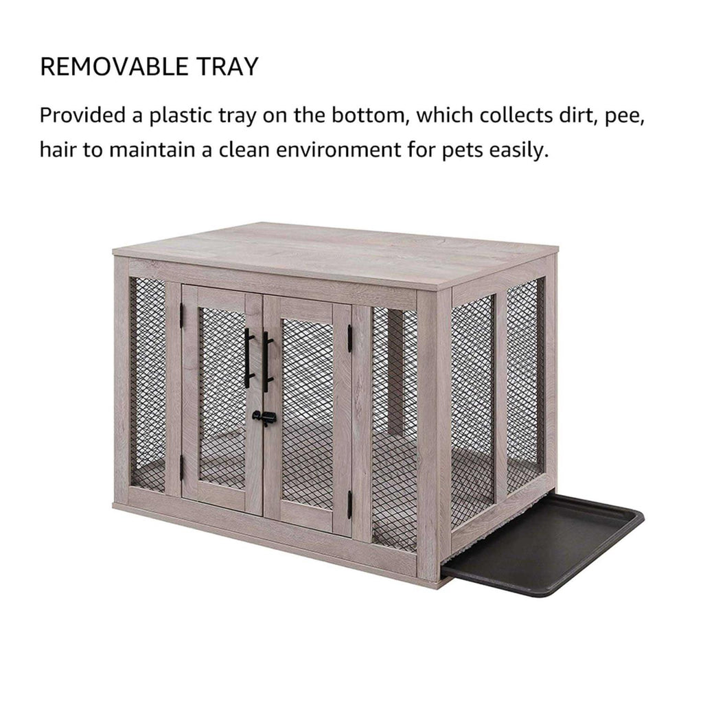 Dog Crate with Cushion and Tray P24836