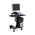 Mobile Wood Computer Cart U576