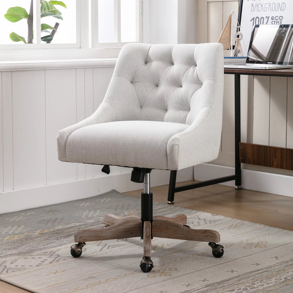 Beige Swivel Shell Chair H92357