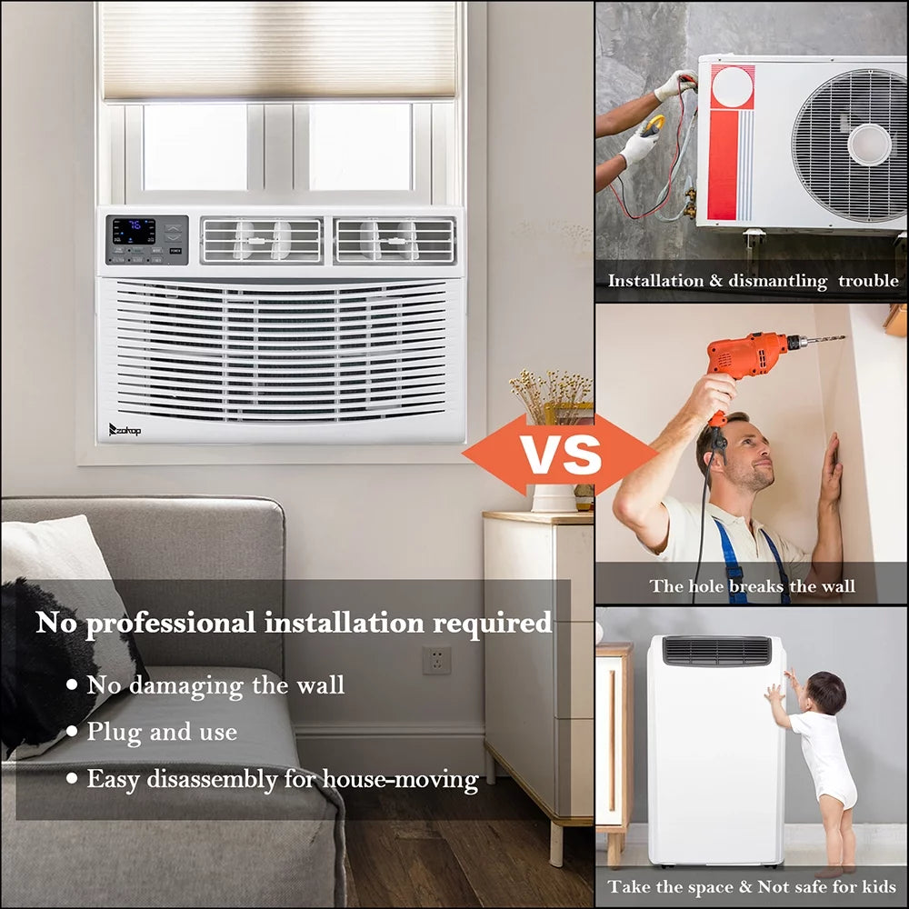 8000BTU 115V Window Air Conditioner with Remote Control Z8178