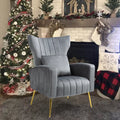Velvet Accent Chair D878