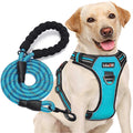 Adjustable Reflective Oxford Dog Harness with 5ft Dog Leash R64712
