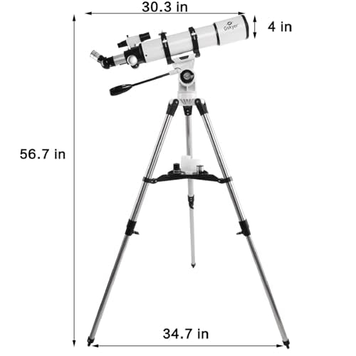 70mm Aperture 400mm Astronomical Refracting Telescope with Carry Bag B855237