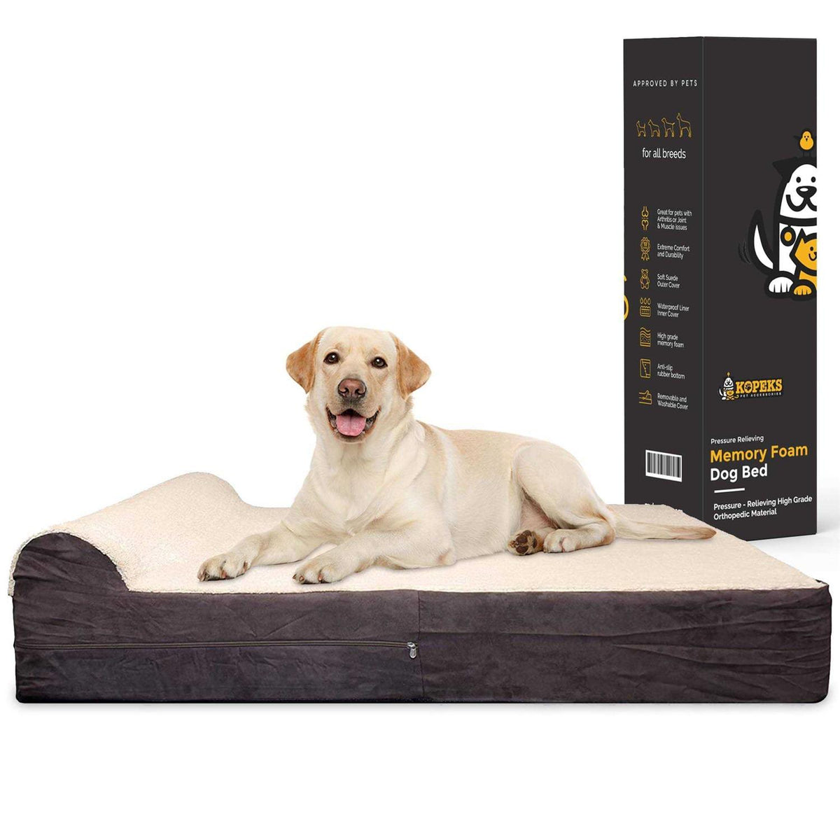 Dog Bed with Pillow Memory Foam H304
