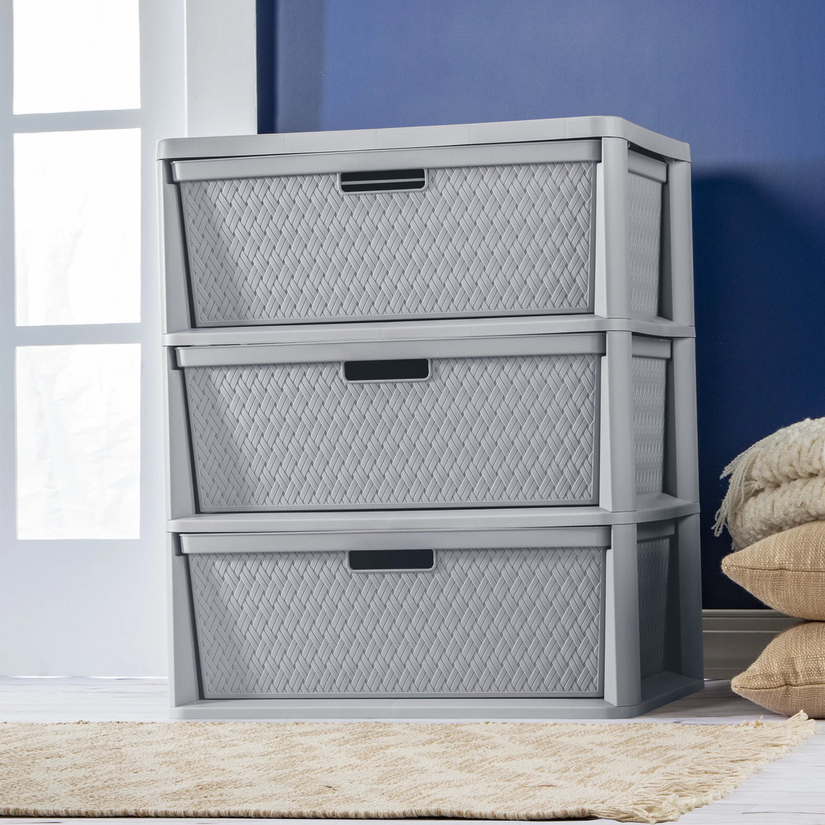 Wide 3 Drawer Tower L633676