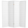 6 ft. Tall 4 Panels Window Pane Shoji Screen Room Divider W715