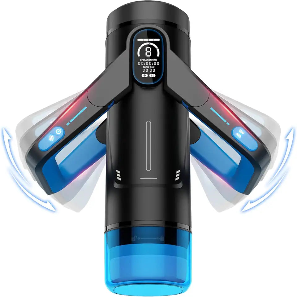 Automatic Male Masturbator Penis Pump Blue Q4253