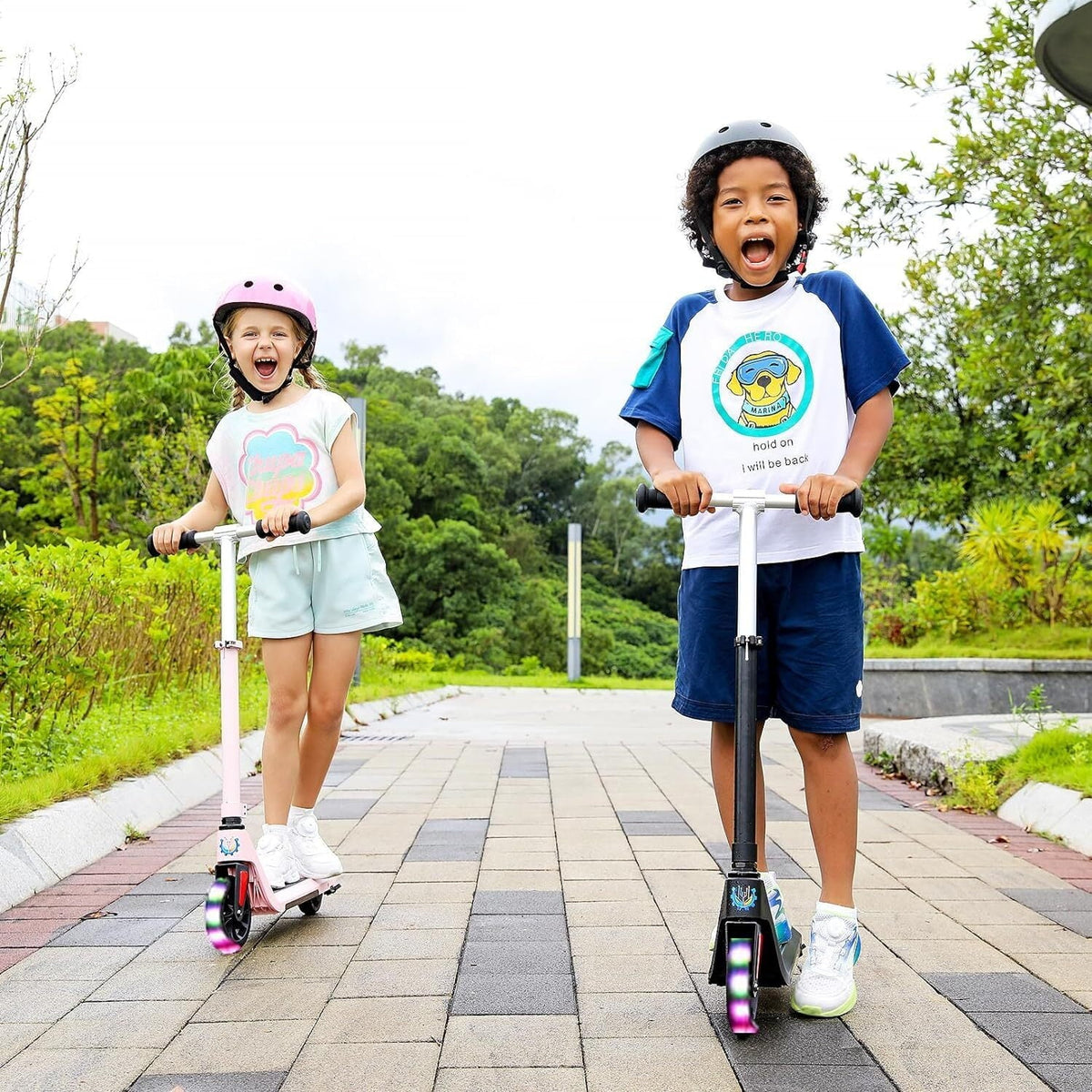 Electric Scooter for Kids 120W Pink T45502