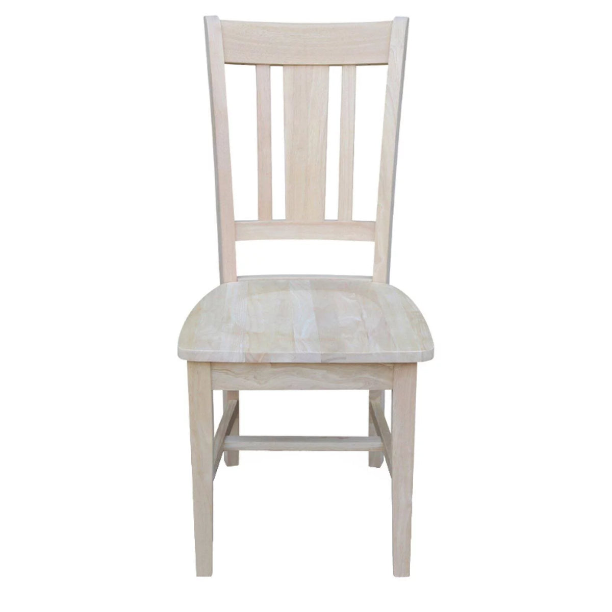 Unfinished Slat Back Dining Chair Set of 2 M536