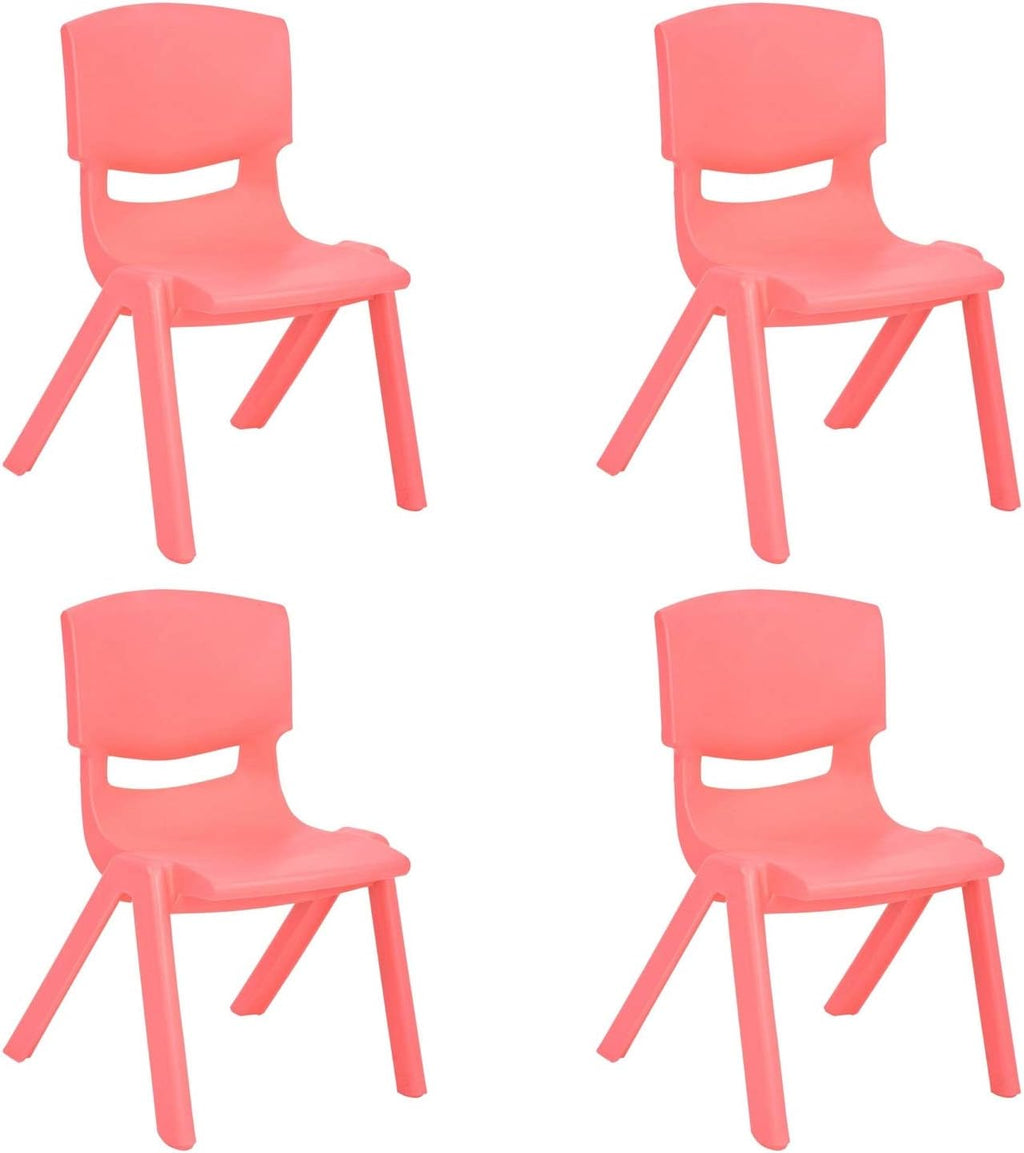 Stackable Plastic Kids Learning Chairs, Yellow, 10 Pack W37086