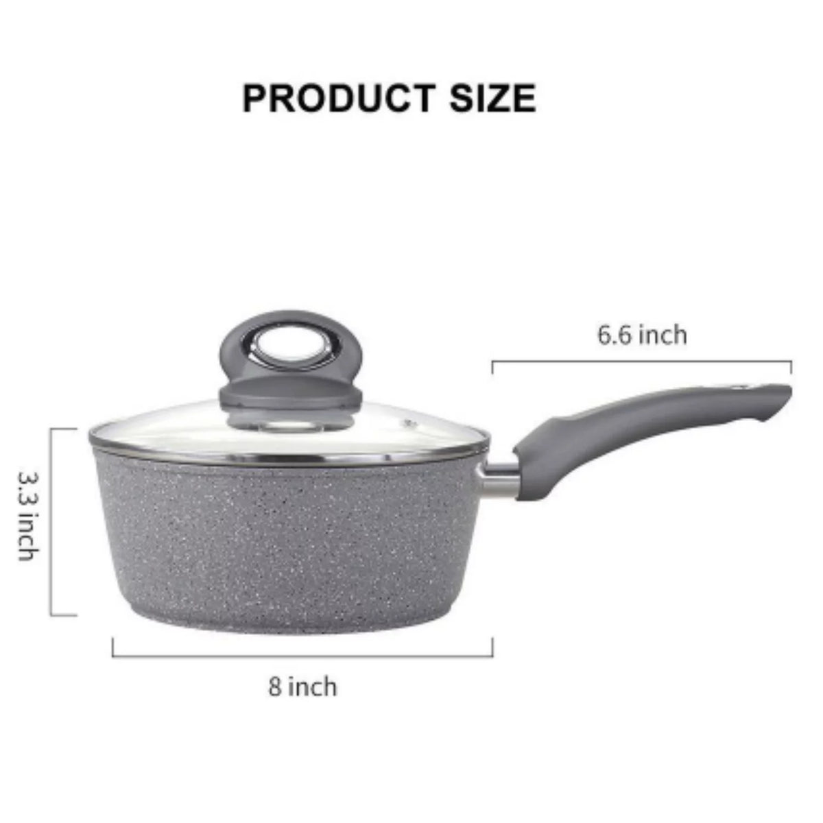 Aluminum 2.5 Quart Sauce Pan with Glass Lid M23391