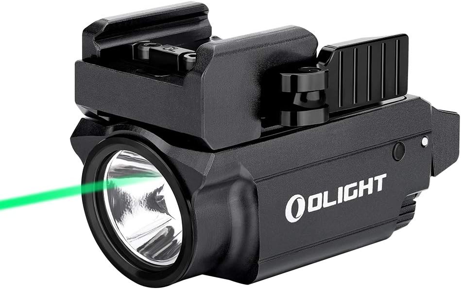 600 Lumens Green Beam White LED Compact Rail Mount Tactical Flashlight B898391
