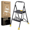 Foldable 3 Step Ladder with Handrails 800Lbs D4178