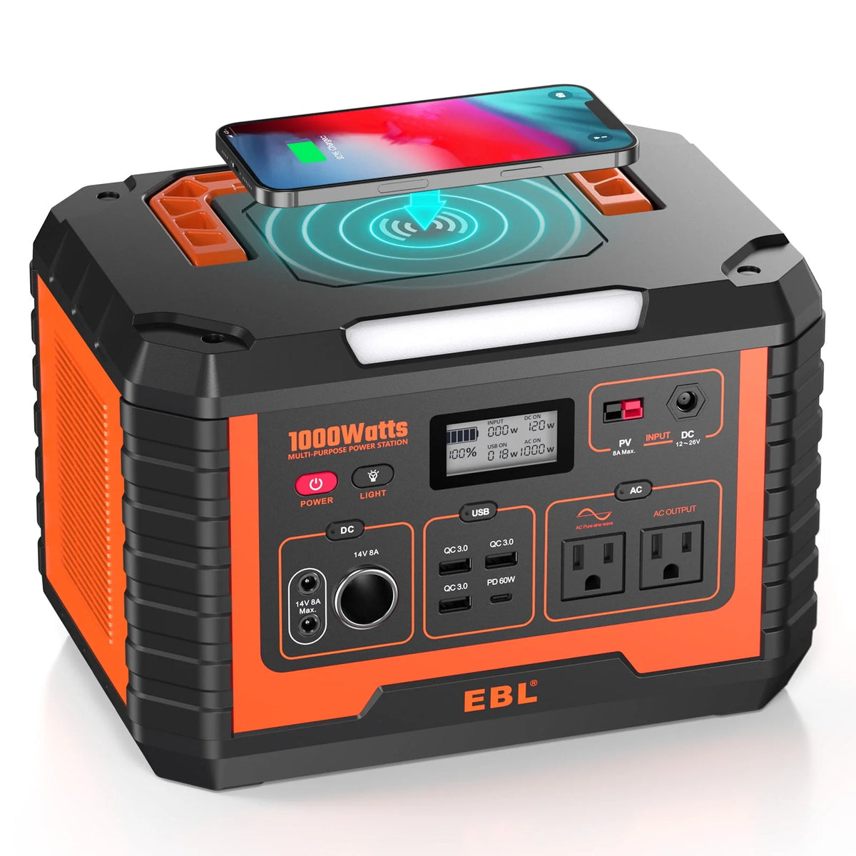 1000W 999Wh Portable Power Station S35329