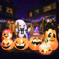 8Ft Long Inflatable Halloween Pumpkins with LED Light Y51741