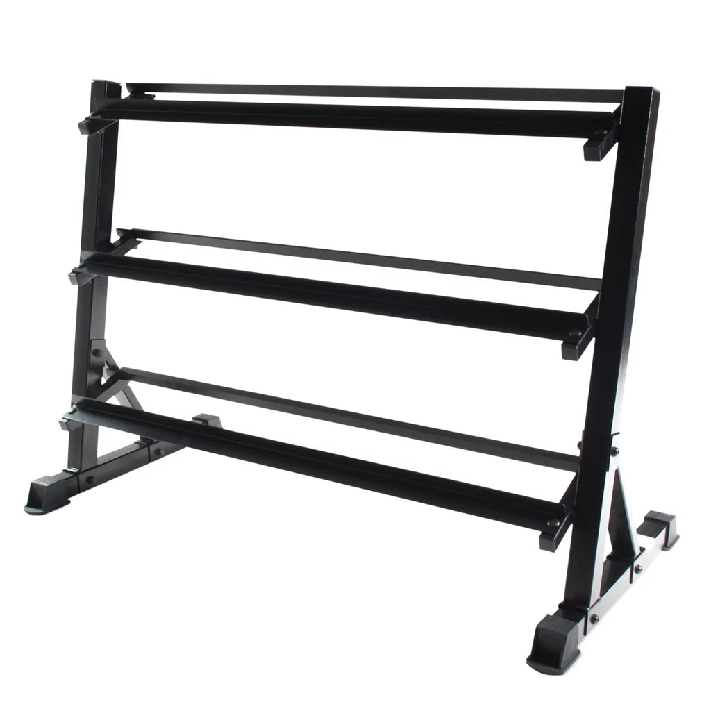 Black 3-tiered Dumbbell Storage Rack Y782