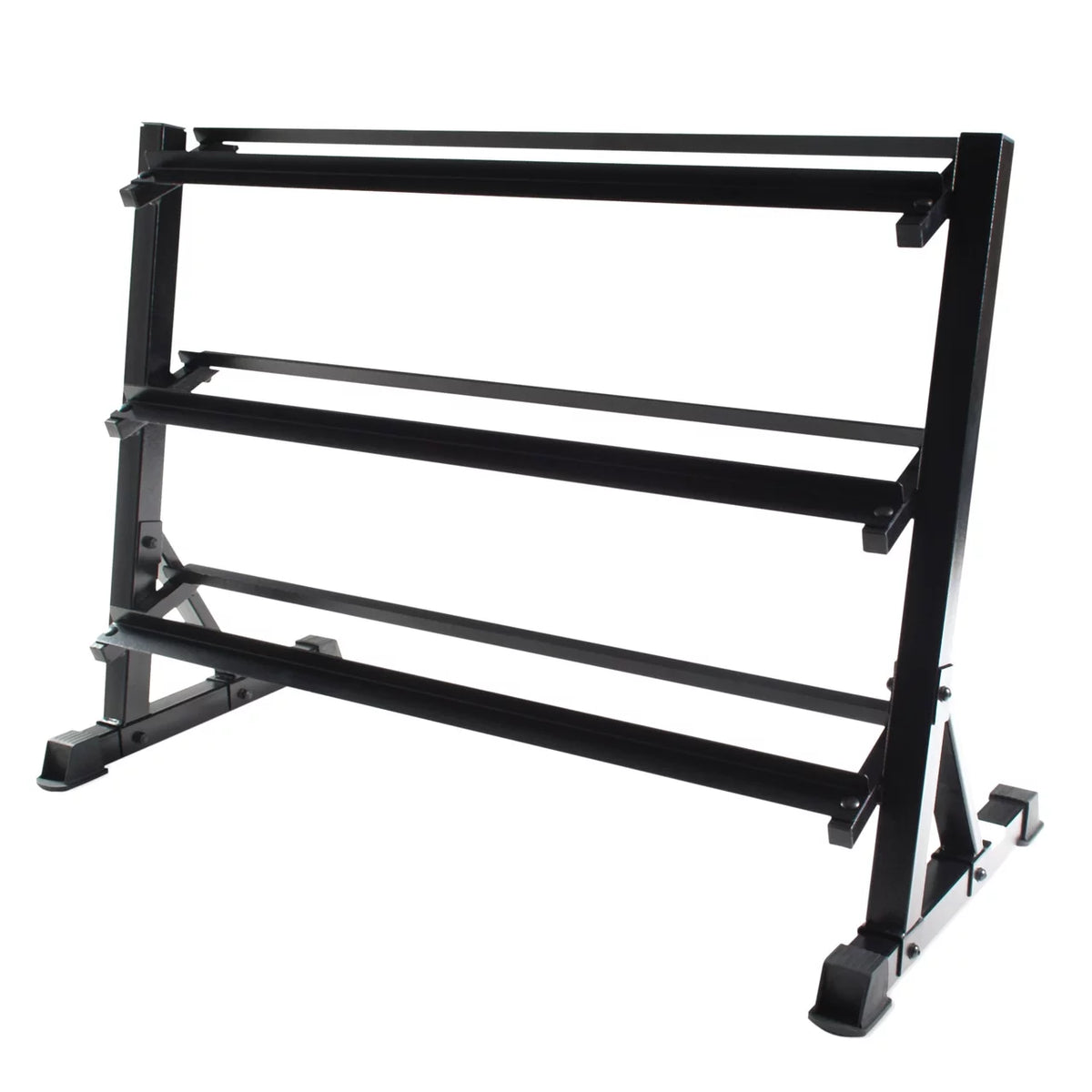 Black 3-tiered Dumbbell Storage Rack Y782