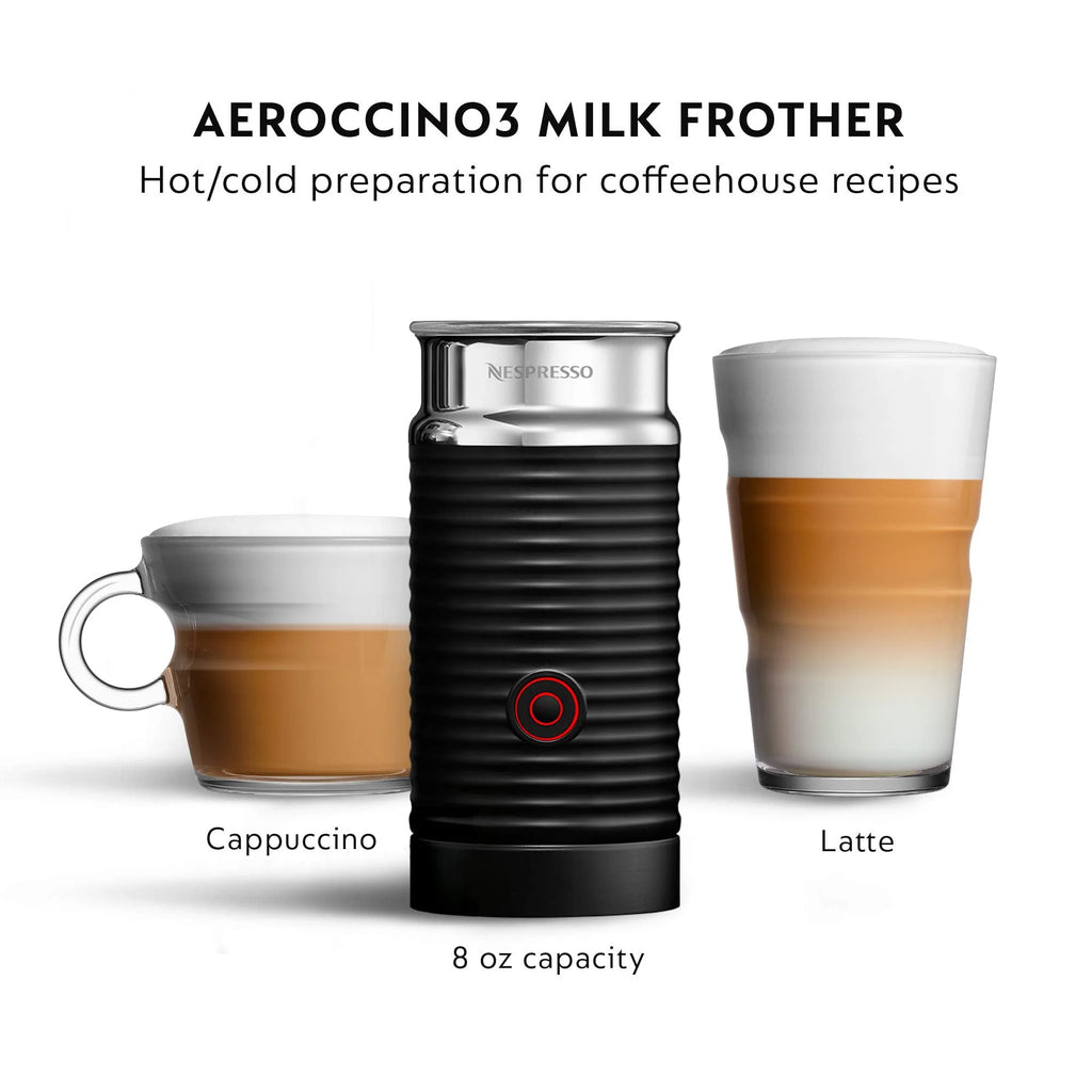 Ink Black Coffee and Espresso Machine with Milk Frother G33208