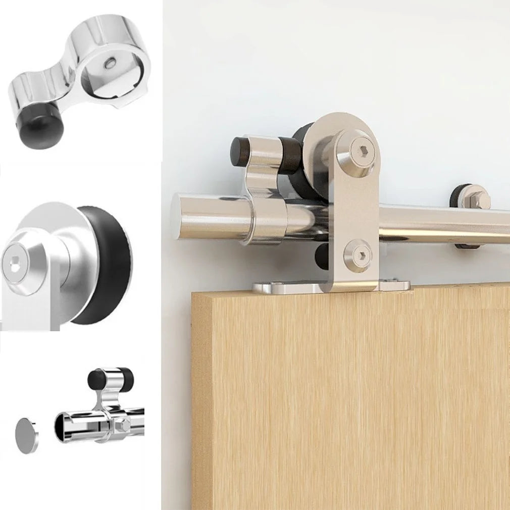 14Ft Stainless Steel Sliding Barn Door Hardware Kit G87621