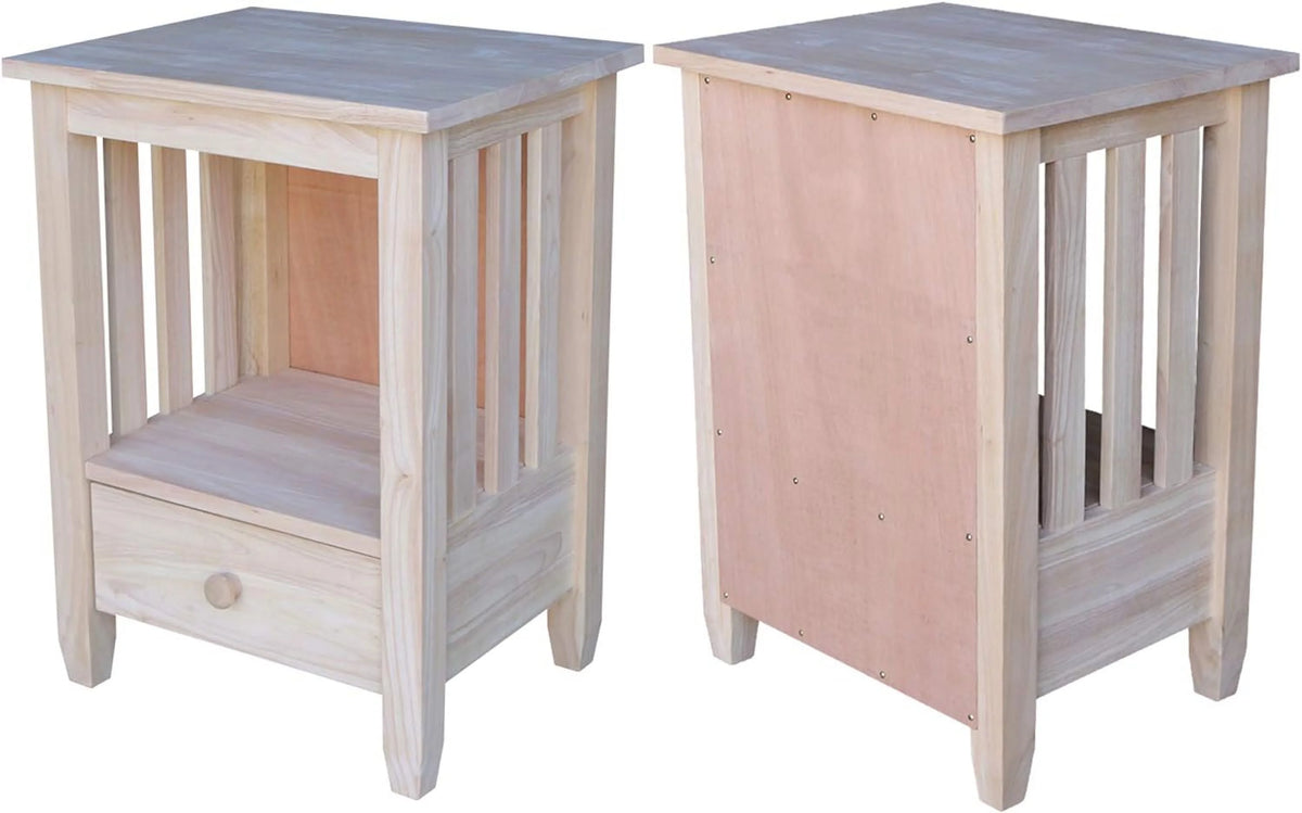 Unfinished Tall End Table V320827
