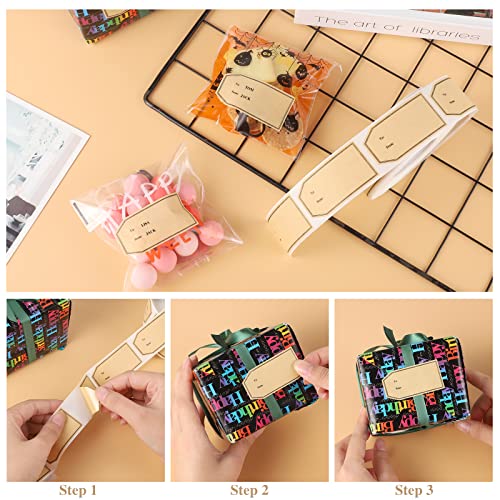 600 PCS Christmas Gift Tag Stickers Self-Adhesive Present Labels E273