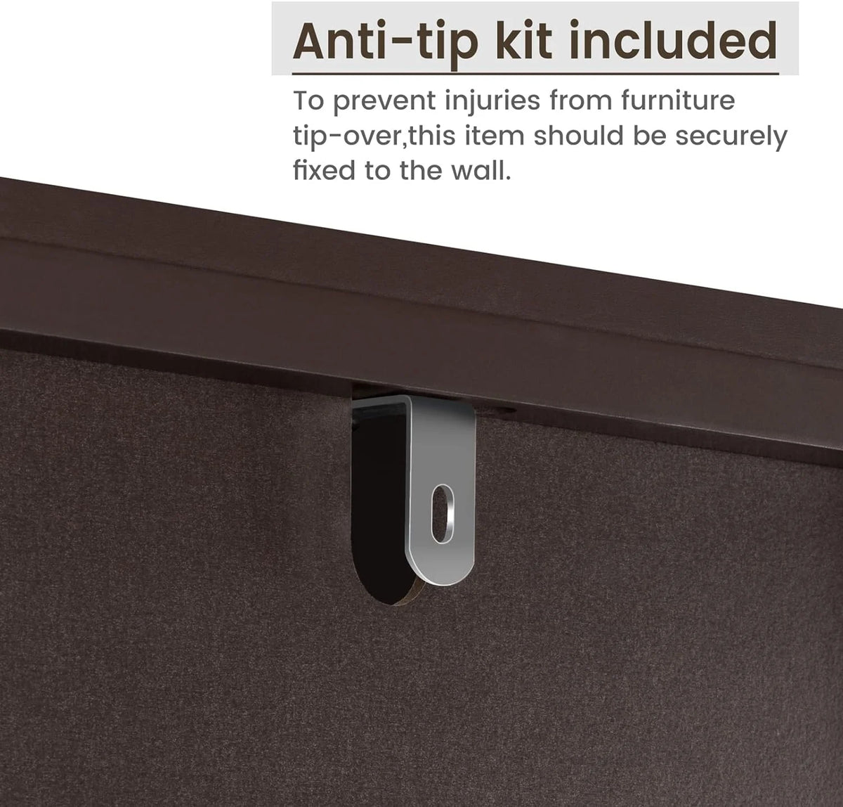 Over The Toilet Storage Cabinet with 2 Doors and Adjustable Shelf K904544
