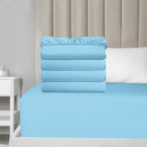 Super Soft 6-Pack Extra Deep Pocket Microfiber Fitted Sheet Twin XL Navy S82800