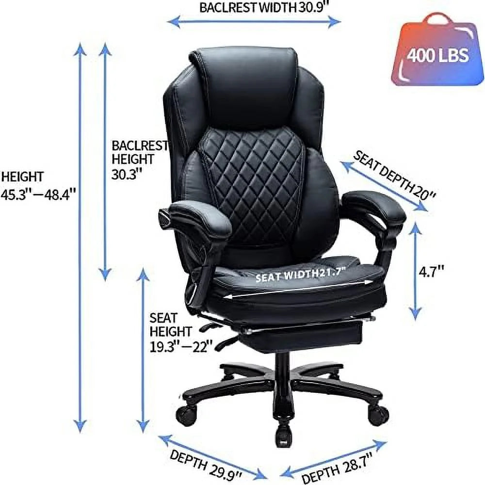 High Back Reclining Office Chair with Footrest H83344