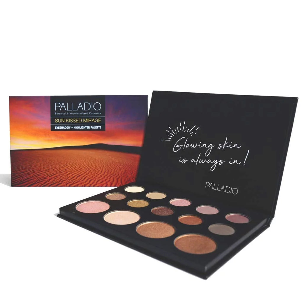 Warm Matte and Shimmer Eyeshadow Highlighter Palette S4658