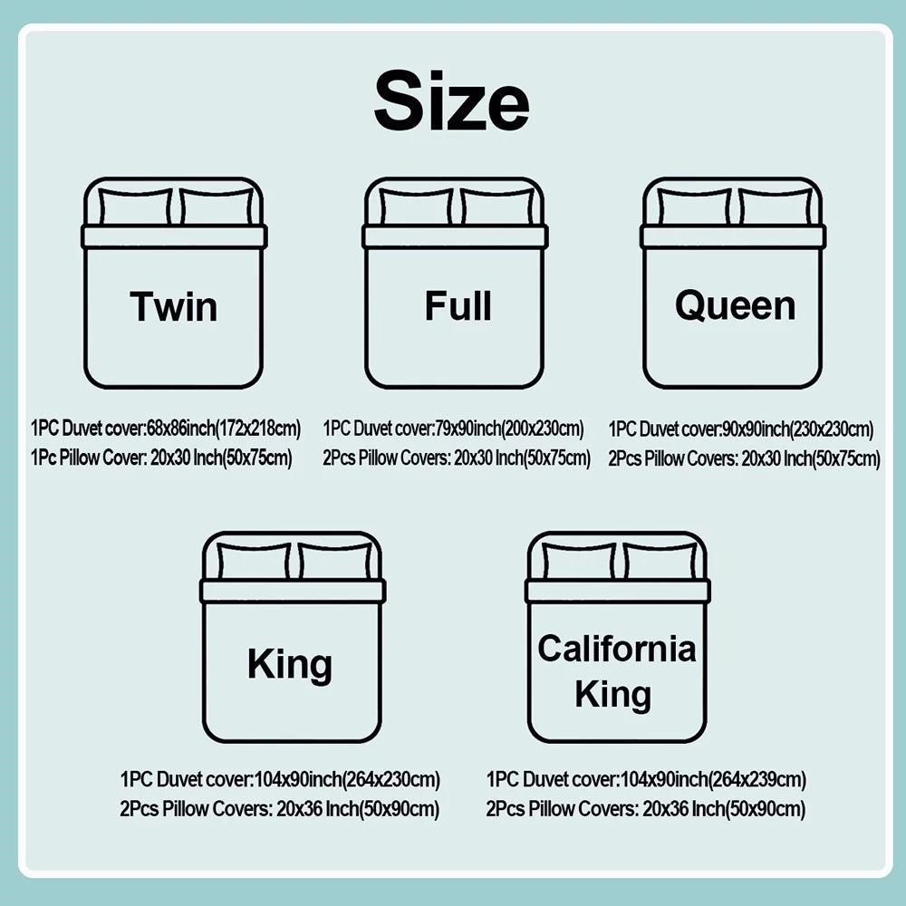 3D Unicorn Printing Duvet Cover Set Twin M672561